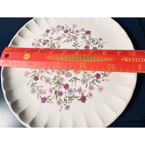 VTG. Chintz Floral Porcelain 1960 China Signed WS George Bolero 10” Dinner Plate - Picture 7 of 8